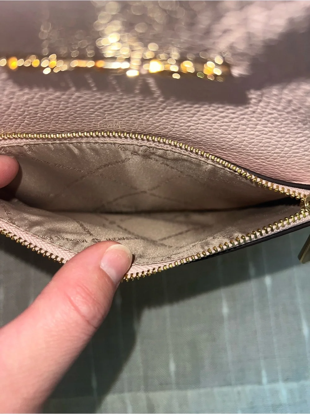 Michael Kors Blush Leather Backpack with Gold Hardware (Like new with tags)